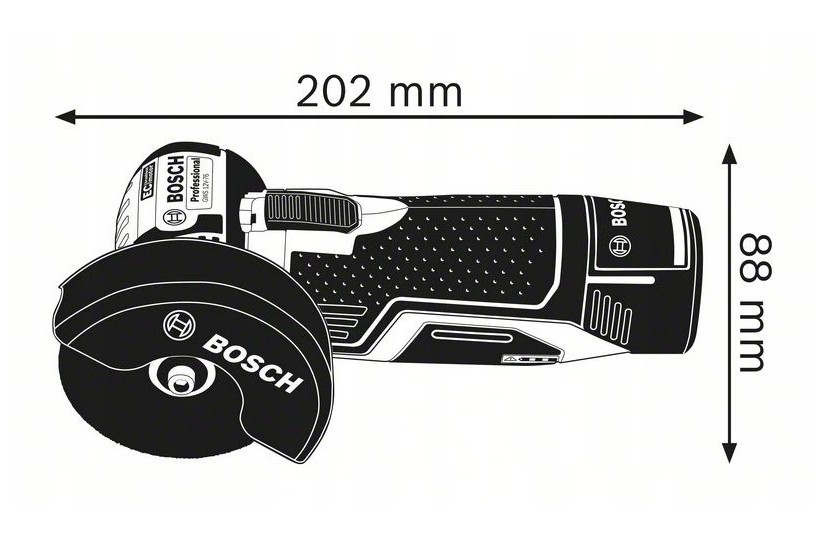 Акумуляторна кутова шліфмашина Bosch GWS 12V-76 (акум і зарядка) 0615990M3E фото