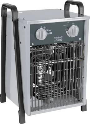 Качественный нагреватель электрический 380V Einhell EH 5000: 5000 Вт, 50 кв.м, ТЭН, 2 скорости (2338266) 2338266 фото