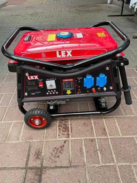 Професійний генератор бензиновий (електрогенератор) LEX LXBN3500 : 3.2/3.5 кВт бензогенератор для дому LXBN3500 фото