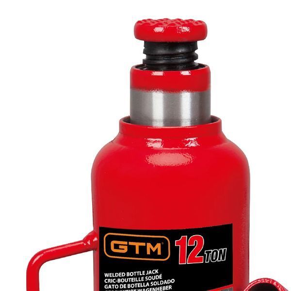 Купити Домкрат гідравлічний 12т GTM TH91204 пляшковий одноштоковий в Україні у Tools Store