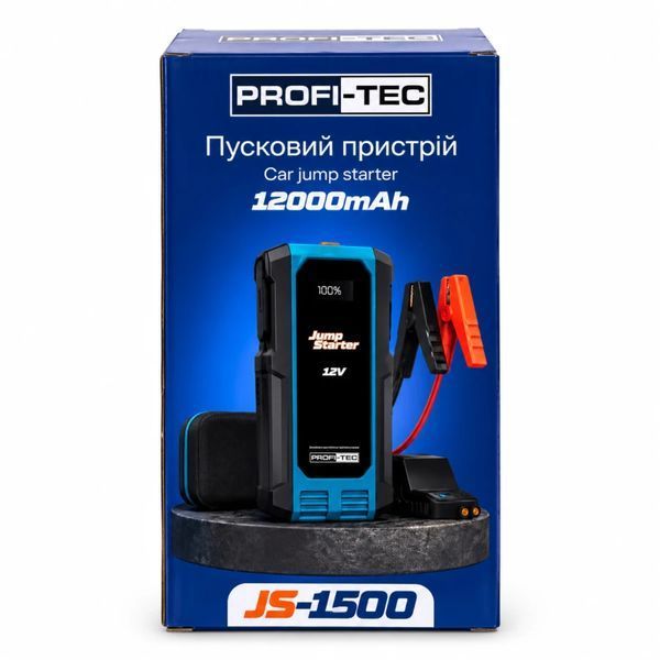 Купити Пристрій пуско-зарядний акумуляторний PROFI-TEC JS-1500 (повербанк) в Україні у Tools Store