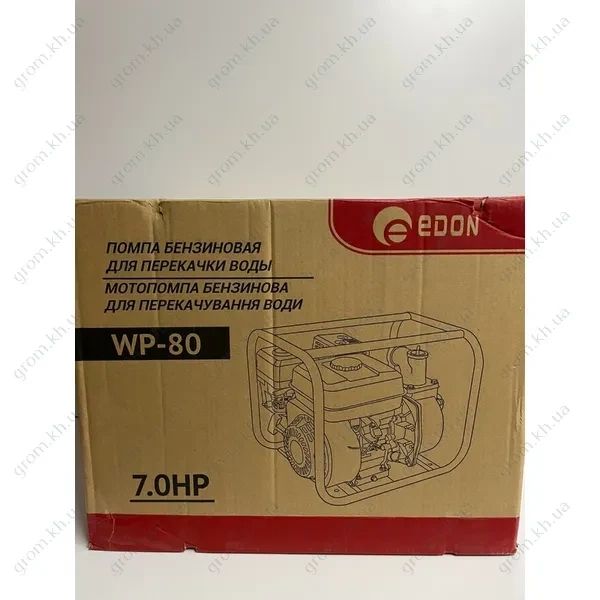 Мотопомпа для чистой / легко-грязной воды (шланг 80мм) Edon WP-80 WP-80 фото