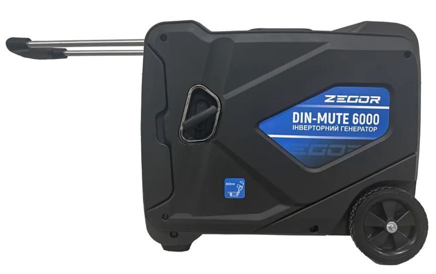 Профессиональный бензиновый инверторный генератор ZEGOR DIN-MUTE6000: 5.5/6.0 кВт бензогенератор DIN-MUTE6000 фото