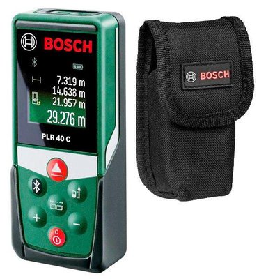 Профессиональный лазерный дальномер (дальномер) Bosch PLR 40 C : 40м электронная лазерная рулетка 0603672320 603672320 фото