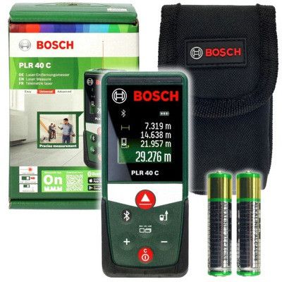 Професійний лазерний далекомір (дальномір) Bosch PLR 40 C : 40м електронна лазерна рулетка 0603672320 603672320 фото