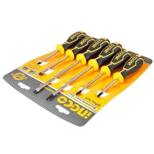 Купити Набір викруток 6 шт. INGCO INDUSTRIAL (HKSD0628) в Україні у Tools Store