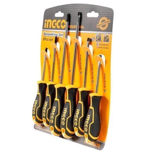 Купити Набір викруток 6 шт. INGCO INDUSTRIAL (HKSD0628) в Україні у Tools Store