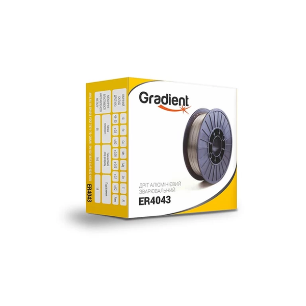 Купити Зварювальний дріт алюмінієвий GRADIENT ER4043 &Oslash;0,8 мм (0,5 кг) AlSi5 в Україні у Tools Store