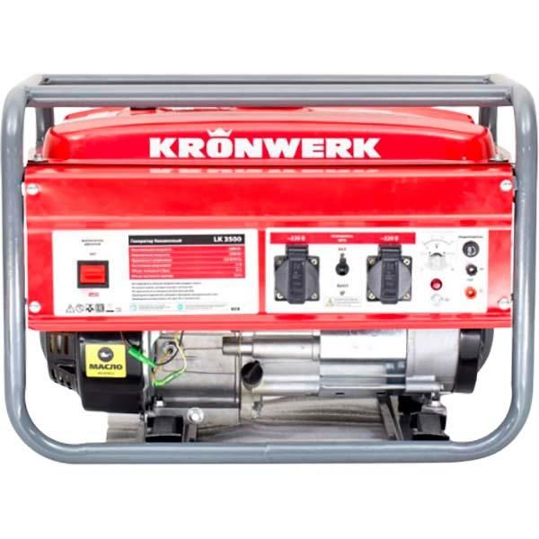 Генератор бензиновий 2.5 / 2.8 кВт 4-х тактний Kronwerk LK 3500 94688 LK 3500-94688 фото