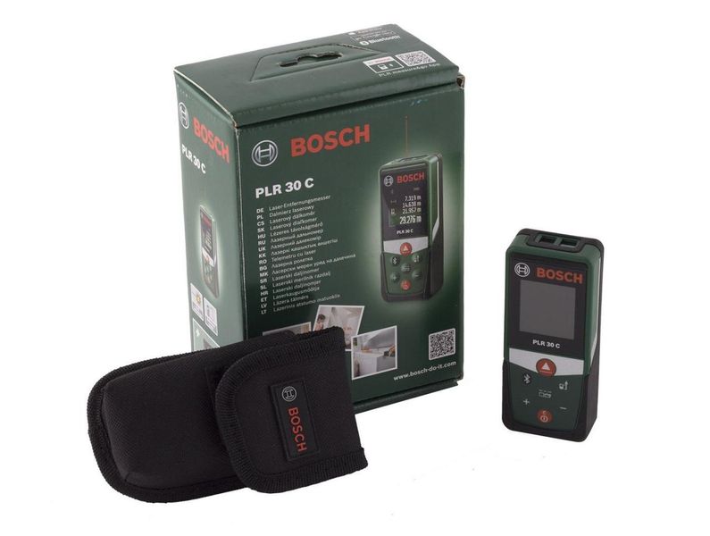 Професійний лазерний далекомір (дальномір) Bosch PLR 40 C : 40м електронна лазерна рулетка 0603672320 603672320 фото