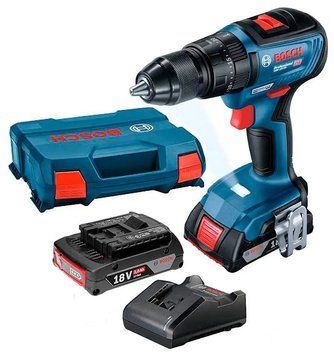 Купити Акумуляторний ударний шуруповерт Bosch GSB 18V-50 3601JH5100 : з АКБ 2 шт-18V 2.0Ah, 50Hm в Україні у Tools Store