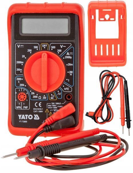 Купити Мультиметр цифровий з продзвонкою (тестер) YATO YT-73080 в Україні у Tools Store
