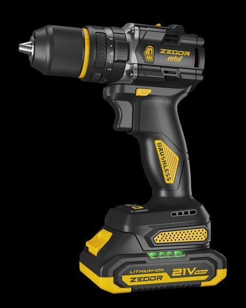 Шуруповерт аккумуляторный ZEGOR CDPP-21BLH-170 (1акум.21В 4Ач/зарядный/кейс) CDPP-21BLH-170 фото