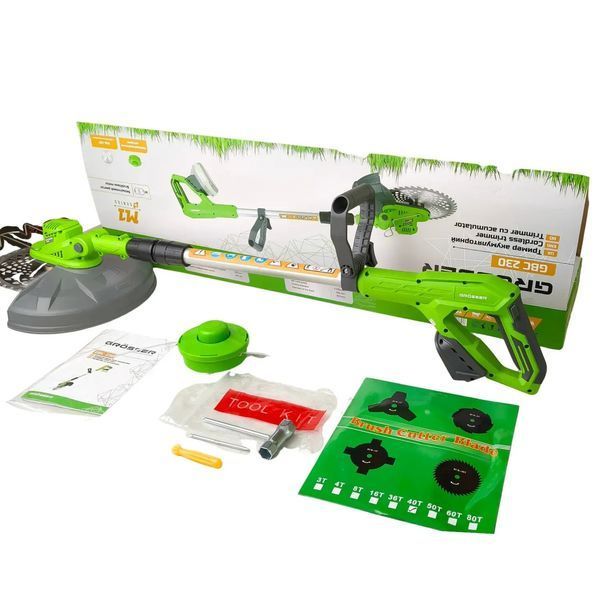 Купити Тример акумуляторний GROSSER GBC 230 (20В/каркас) в Україні у Tools Store