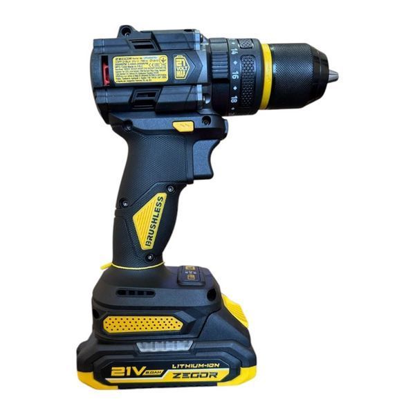 Шуруповерт аккумуляторный ZEGOR CDPP-21BLH-170 (1акум.21В 4Ач/зарядный/кейс) CDPP-21BLH-170 фото