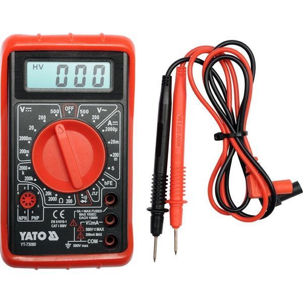 Купити Мультиметр цифровий з продзвонкою (тестер) YATO YT-73080 в Україні у Tools Store