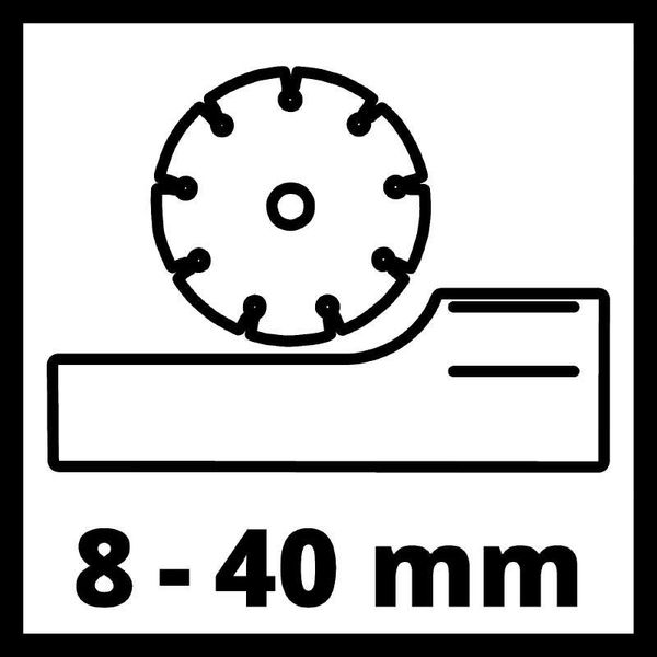 Мощный штроборез электрический (бороздник) Einhell TE-MA 1700: 1700 Вт, диск 150 мм, 7000 об/мин, плавный пуск 4350740 фото