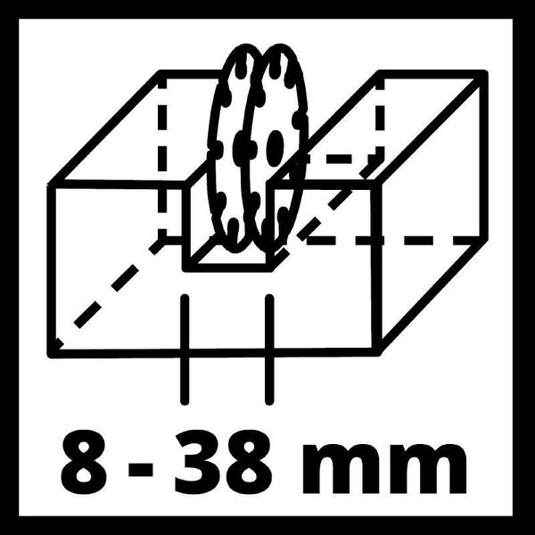 Мощный штроборез электрический (бороздник) Einhell TE-MA 1700: 1700 Вт, диск 150 мм, 7000 об/мин, плавный пуск 4350740 фото