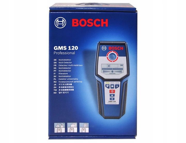 Детектор прихованої проводки металу (металодетектор) Bosch GMS 120 : 120мм 0601081000 фото