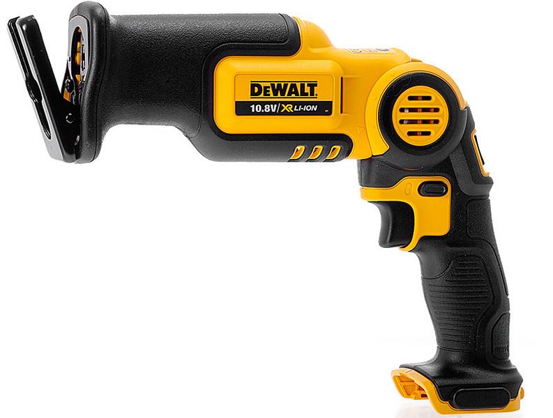 Аккумуляторная сабельная пила DeWALT DCS310N: без Акб 10.8В, 2700 ход/мин. Электроножовка DCS310N фото