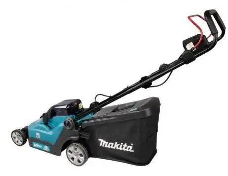 Профессиональная газонокосилка аккумуляторная Makita DLM382CM2 : 18 В акума 2 шт + зарядка DC18SH DLM382CM2 фото