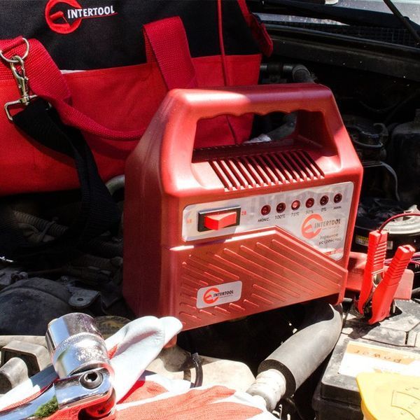 Автомобильное зарядное устройство для аккумулятора INTERTOOL AT-3012 : 6/12 V, 60 Ah AT-3012 фото