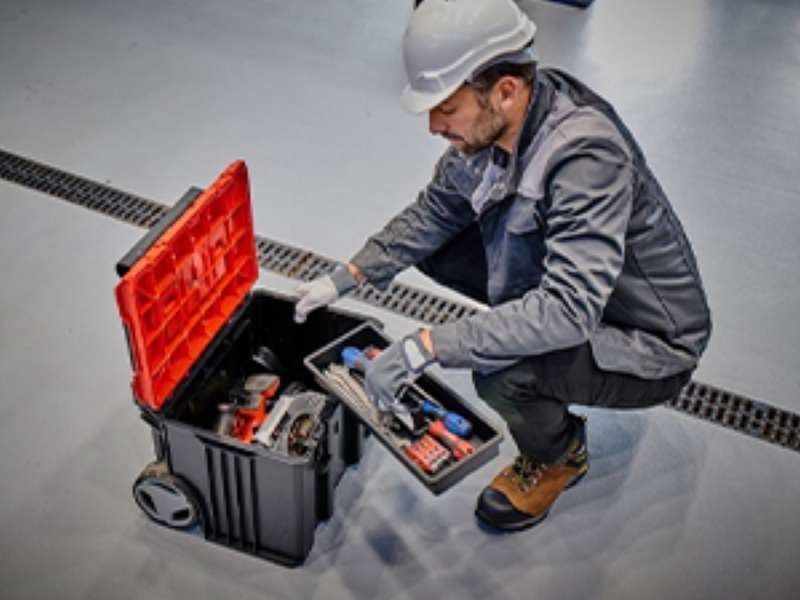 Качественный пластиковый кейс Einhell E-Case Tower: нагрузка до 120 кг (4540015) 4540015 фото