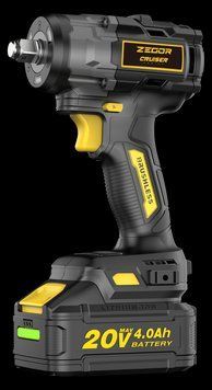Купити Гайкокрут акумуляторний ZEGOR SDCR-21BL-500 (1акум.21В 4Аг/зарядний/кейс/500Нм) в Україні у Tools Store