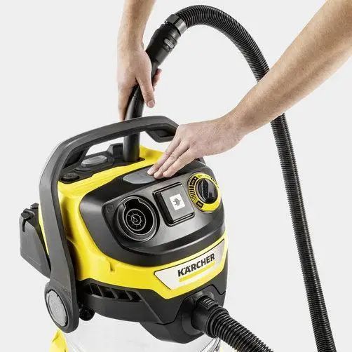 Профессиональный пылесос Karcher WD 6 P S V-30/6/22/T : 1300Вт, бак 30л, уборка сухая/влажная 1.628-360.0 фото