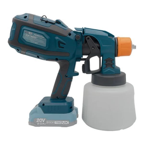 Купити Фарбопульт акумуляторний PROFI-TEC PSG1420 Vision 008058 (2акум.20В 2Аг/зарядний/ліхтар) в Україні у Tools Store