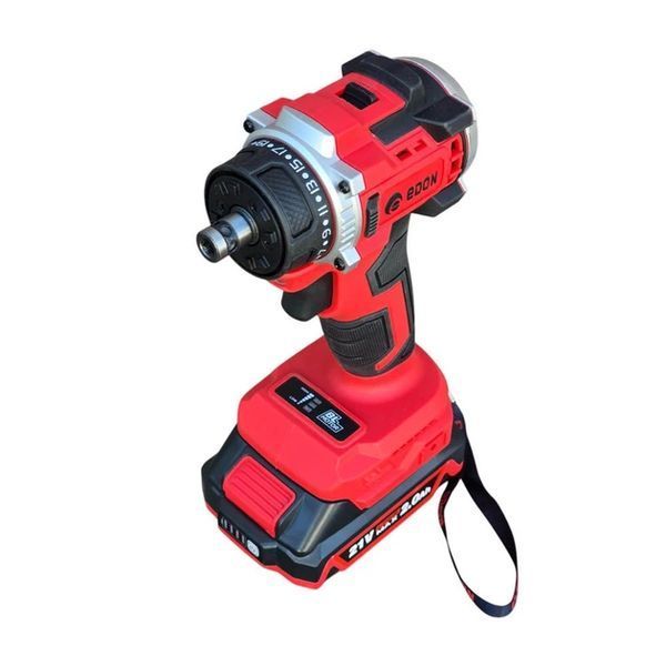 Шуруповерт аккумуляторный EDON ED-21CUN BL (2акум.21В 2Ач/зарядный/кейс/угловой адаптер) ED-21CUNBL фото