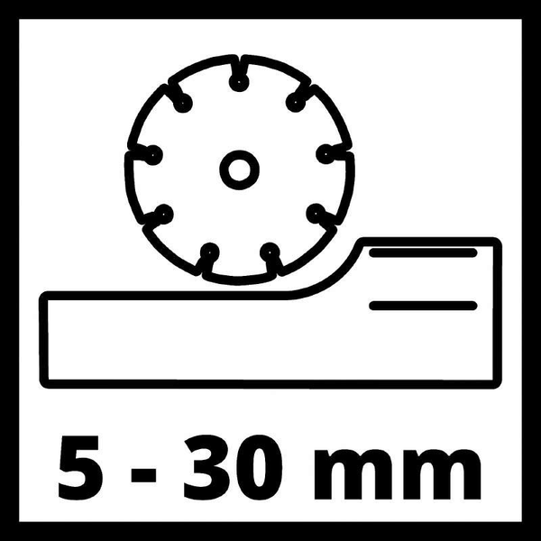 Потужний штроборіз електричний (бороздник) Einhell TE-MA 1500 : 1500 Вт, диск 125 мм, 8500 об/хв, плавний пуск (4350735) 4350735 фото