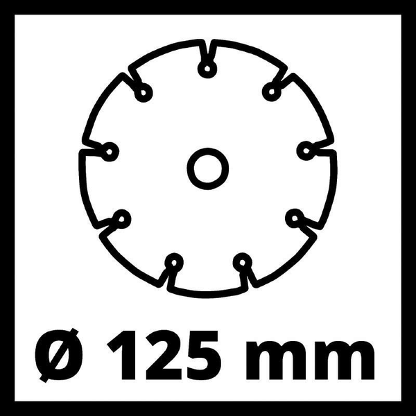 Мощный штроборез электрический (бороздник) Einhell TE-MA 1500: 1500 Вт, диск 125 мм, 8500 об/мин (4350735) 4350735 фото
