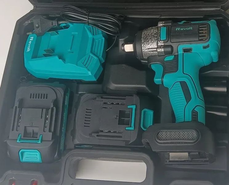 Купити Гайкокрут акумуляторний REVOLT TW 20/350-2 (2акум.20В 2Аг/зарядний/кейс/350Нм) в Україні у Tools Store