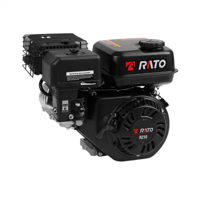 Бензиновый двигатель Rato R210 PF:вал 19 мм, 6 л.с / 4400 Вт - мощность двигателя,3600 об/мин R210PF вал 19мм фото