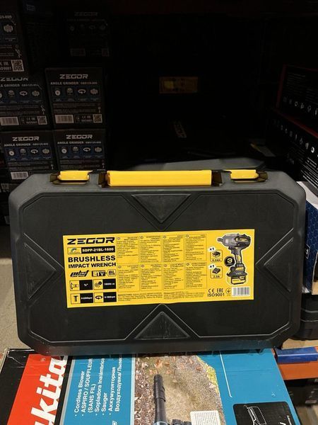 Купити Гайкокрут акумуляторний ZEGOR SDPP-21BL-1600 (1акум. 21В 6Аг/зарядний/кейс/1600Нм) в Україні у Tools Store