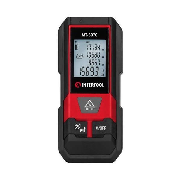Профессиональный лазерный дальномер (дальномер) INTERTOOL MT-3070 : 20м электронная лазерная рулетка MT-3070 фото