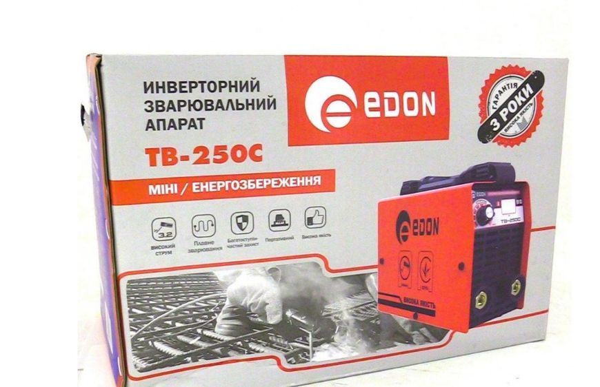 Аппарат сварочный EDON TB-250С (250А/3.9кВт) TB-250C фото