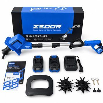 Купити Культиватор акумуляторний ZEGOR CCVAX-21BL-D (2акум.21В 6Аг/зарядний) в Україні у Tools Store