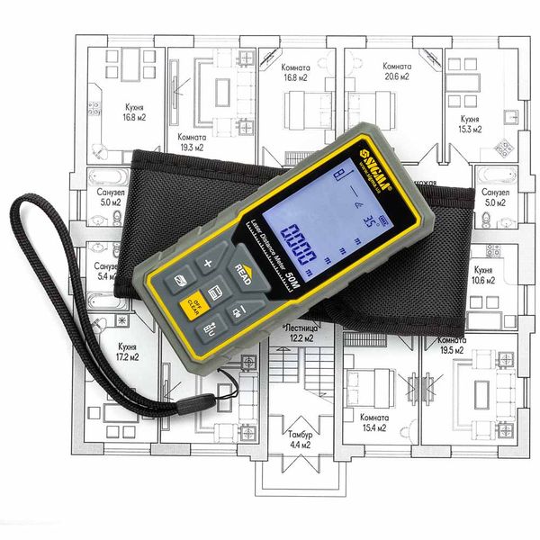 Професійний лазерний далекомір (дальномір) SIGMA : 50м електронна лазерна рулетка 3727411 3727411 фото
