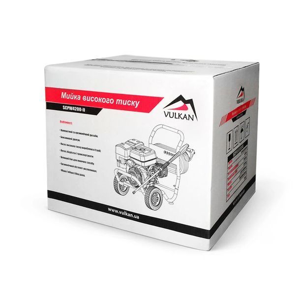 Купити Мийка бензинова високого тиску Vulkan SCPW 4200-II : 9600Вт, 255 бар (30981) в Україні у Tools Store