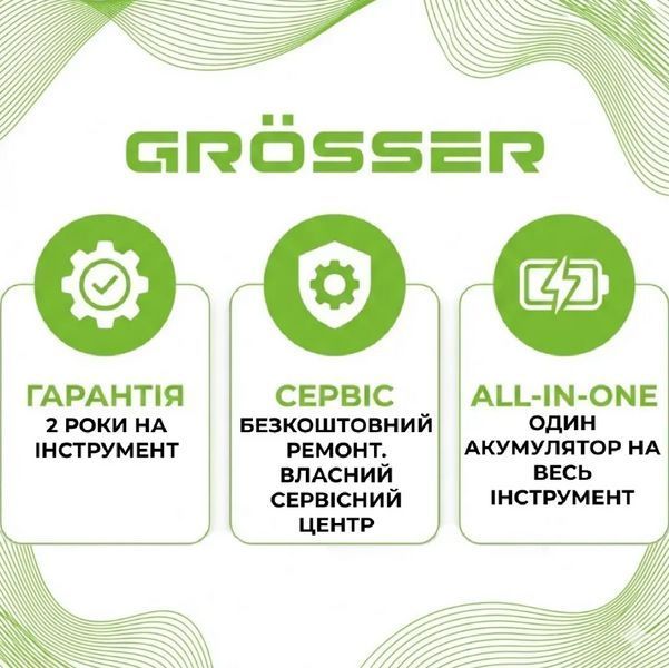 Купити Присосок вібраційний акумуляторний GROSSER GTM 130 (20В/каркас/130мм/50кг) в Україні у Tools Store