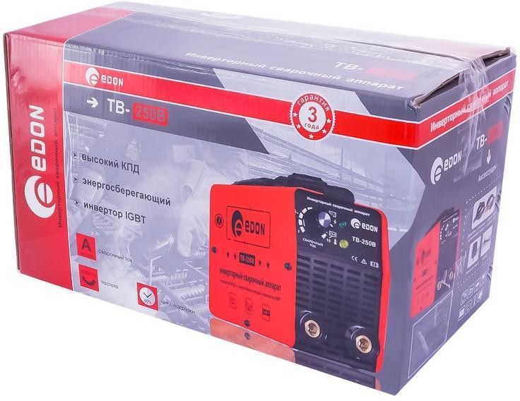 Купити Зварювальний інверторний апарат (зварка) Edon TB-250B + маска хамелеон в Україні у Tools Store