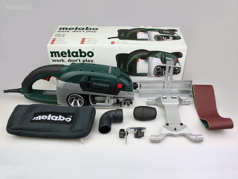 Сетевая шлифмашина ленточная Metabo BaE 75 : 1010 Вт шлифмашина 600375000 600375000 фото