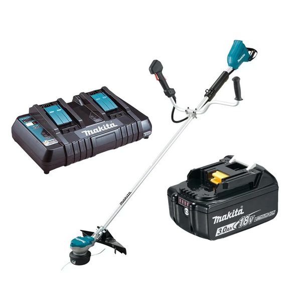 Аккумуляторный триммер MAKITA DUR368AZ + Быстрозарядное устройство и Аккумулятор 18В LXT 3 Аг 1520 фото