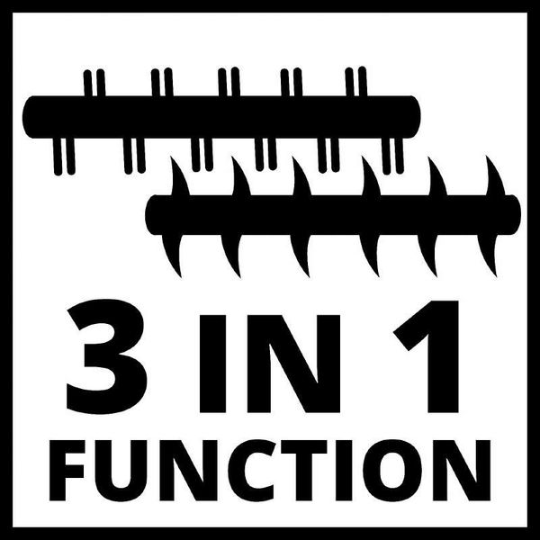 Мощный скарификатор электрический аэратор Einhell GE-SA 1435/1 : 1400 Вт, для газонов S=500 м² (3420690) 3420690 фото