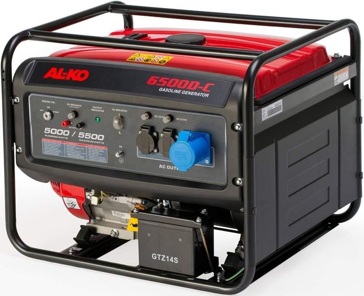 Професійний генератор бензиновий (електрогенератор) AL-KO 6500 D-C : 5.0/5.5 кВт бензогенератор для дому 130932 130932 фото