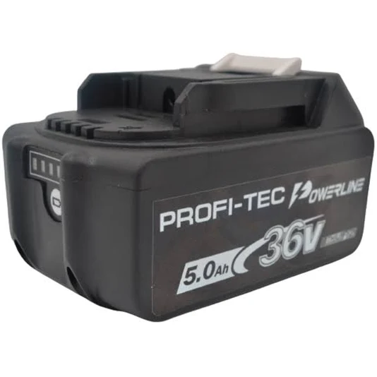 Потужний акумуляторний рубанок PROFI-TEC PCP36V POWERLine : з АКБ 2шт 36V, 5.0 Аh + ЗУ, 11000 об/хв, глибина 3 мм PCP36V фото