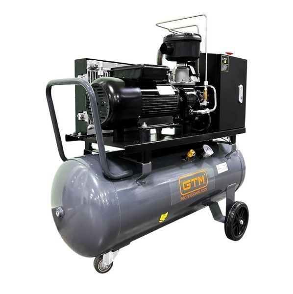 Винтовой компрессор GTM DLG3V 230 масляный (100л, 3 кВт, 350 л/мин) 27290 фото