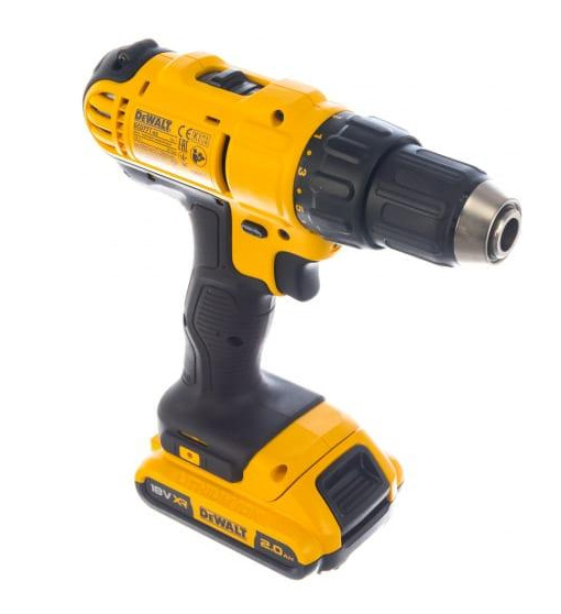 Купити Акумуляторна дриль-шуруповерт DeWALT DCD771D2, 18В, обертаючий момент 42 Нм,2 акумулятора + зарядне + кейс в Україні у Tools Store